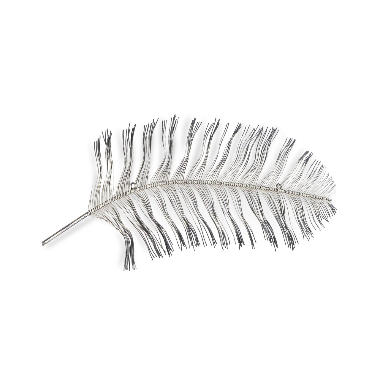Contemporary Home Living 37.25" Silver and Black Contemporary Peacock Feather Wall Decoration